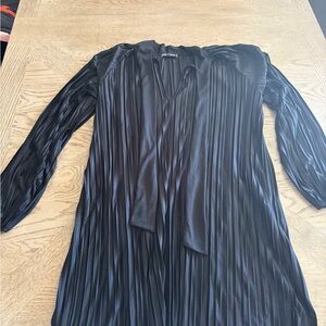 Zara Black Pleated Dress